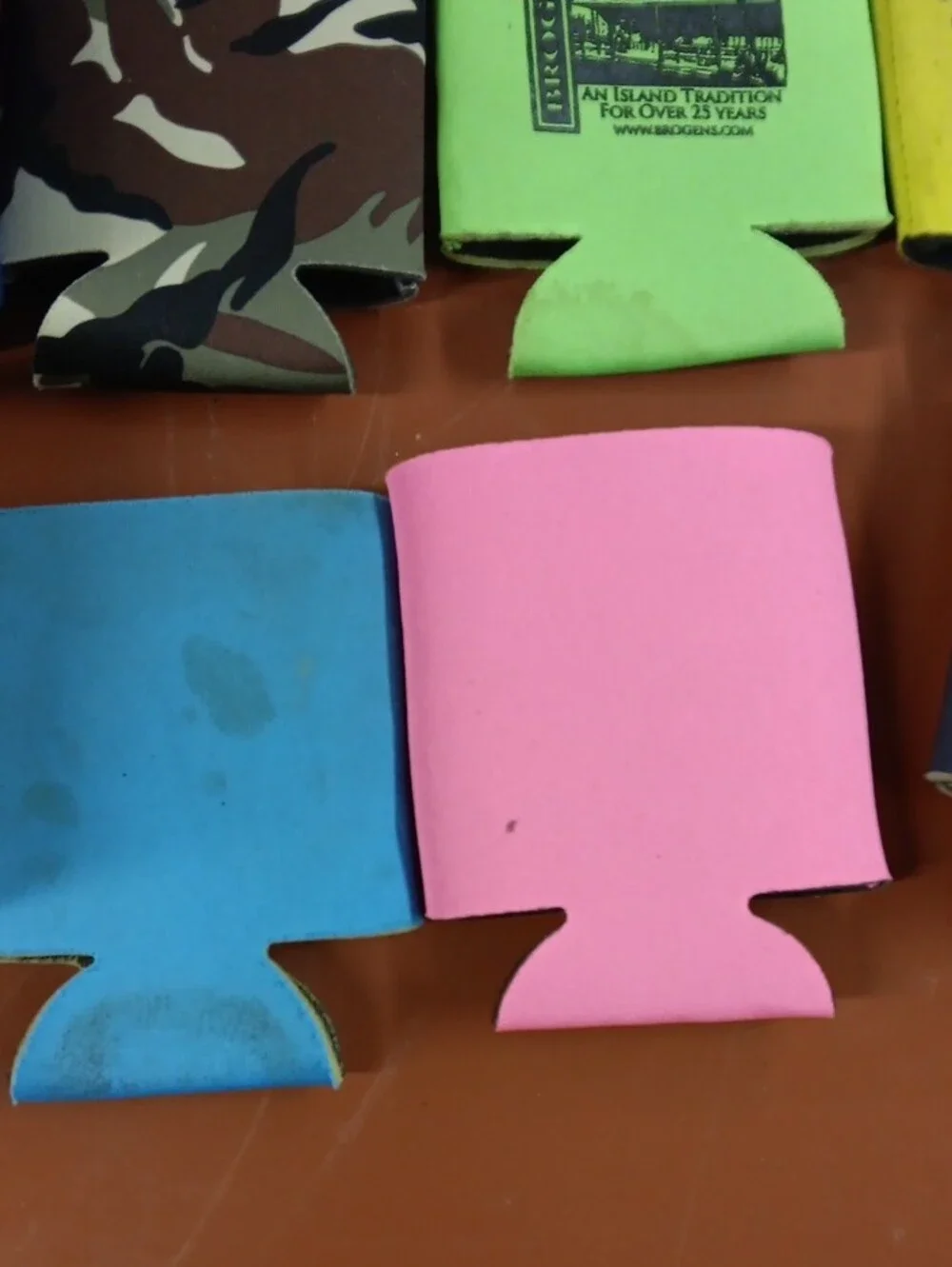 Assorted Color Can Coolers - Multipack Neoprene Koozies
